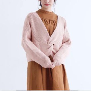 メルロー(merlot)のメルロー クロスニットトップス 新品(ニット/セーター)