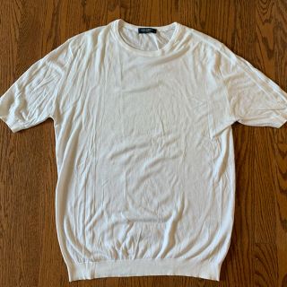 ジョンスメドレー(JOHN SMEDLEY)のジョンスメドレー　白Tシャツ(Tシャツ/カットソー(半袖/袖なし))