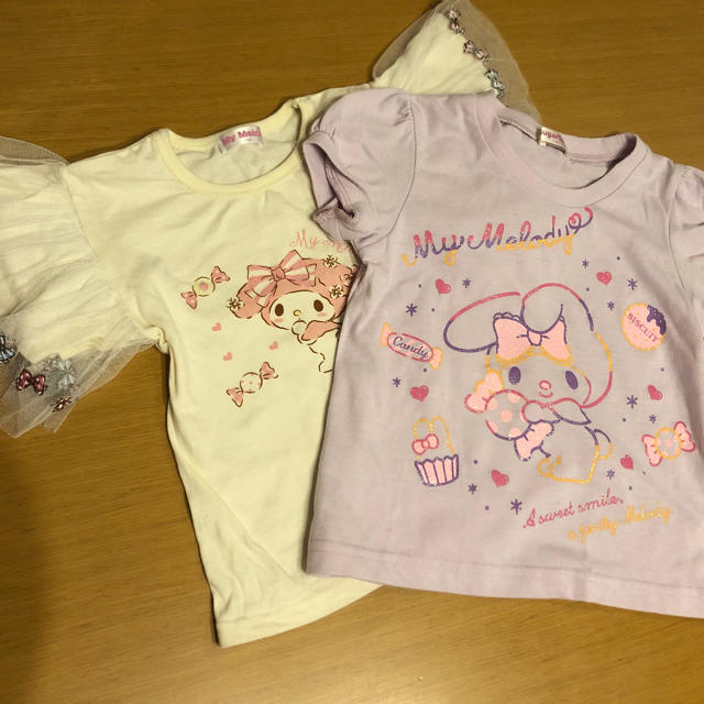 サンリオ(サンリオ)のサンリオ　Tシャツ　2枚セット キッズ/ベビー/マタニティのキッズ服女の子用(90cm~)(Tシャツ/カットソー)の商品写真