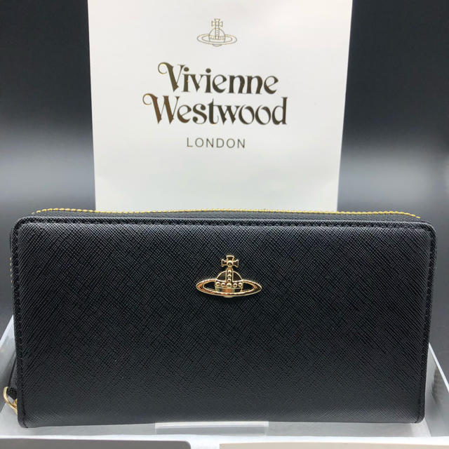 Vivienne Westwood(ヴィヴィアンウエストウッド)の【新品・正規品】ヴィヴィアン ウエストウッド 長財布 306 黒 プレゼント レディースのファッション小物(財布)の商品写真