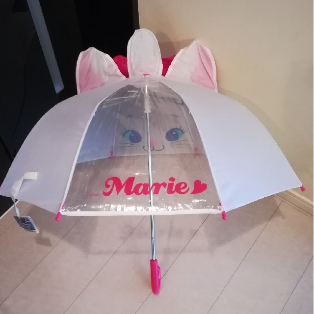 Disney(ディズニー)のMarie マリーちゃん 耳付き傘 47cm キッズ/ベビー/マタニティのこども用ファッション小物(傘)の商品写真