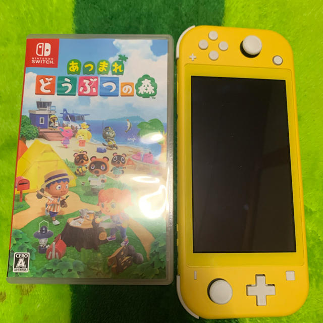 美品☆ ニンテンドースイッチ ライト イエロー どうぶつの森セット