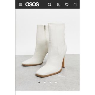 エイソス(asos)の【NEW】今季ASOS クリームホワイトブーツ(ブーツ)