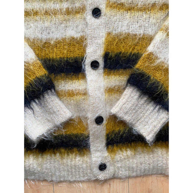 unused 19aw 5g border knit cardigan 2