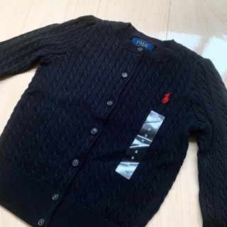 ポロラルフローレン(POLO RALPH LAUREN)の☆値下POLO RALPH LAURENラルフローレン5Tブラックカーディガン(カーディガン)