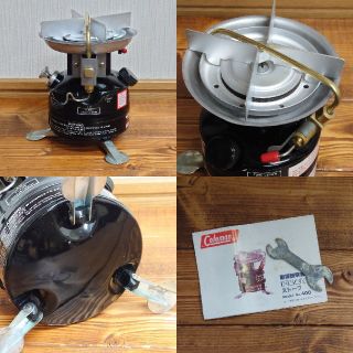 希少 コールマン Peak1 黒 400A STOVE 2レバー 89年 1月