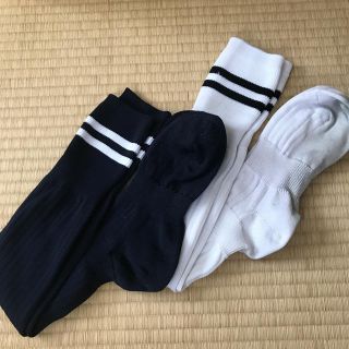 アディダス(adidas)の紺色のみ★サッカーソックス　22〜24㎝(ウェア)