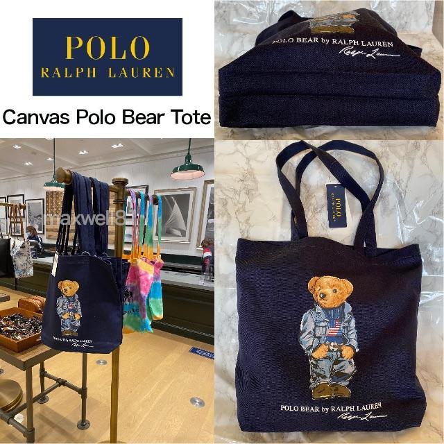 POLO RALPH LAUREN(ポロラルフローレン)の新品☆ ラルフローレン ポロ ベアー キャンバス トートバッグ エコバッグ レディースのバッグ(トートバッグ)の商品写真