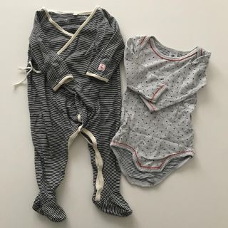 プチバトー(PETIT BATEAU)のPETIT BATEAU プチバトー　カバーオール&ロンパース(カバーオール)