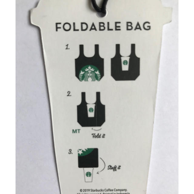 Starbucks Coffee(スターバックスコーヒー)の訳あり Starbucks eko Foldable Bag スタバ エコバッグ レディースのバッグ(エコバッグ)の商品写真