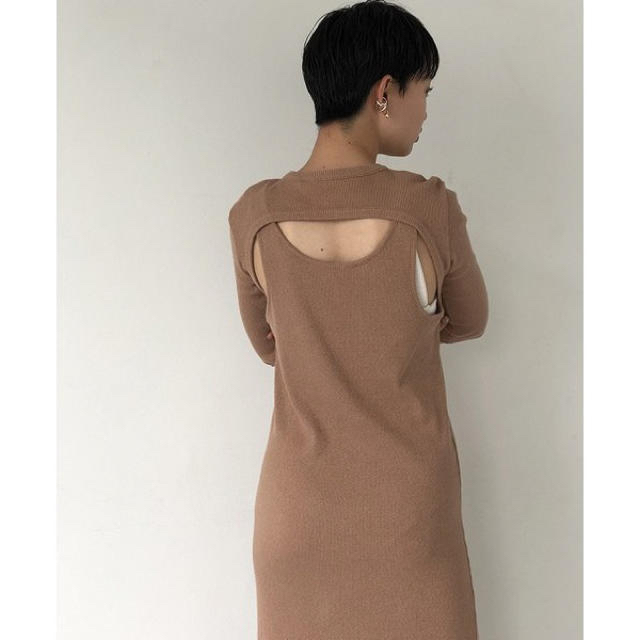 TODAYFUL(トゥデイフル)のTODAYFUL トゥデイフル　BackLayered Rib Dress レディースのワンピース(ロングワンピース/マキシワンピース)の商品写真