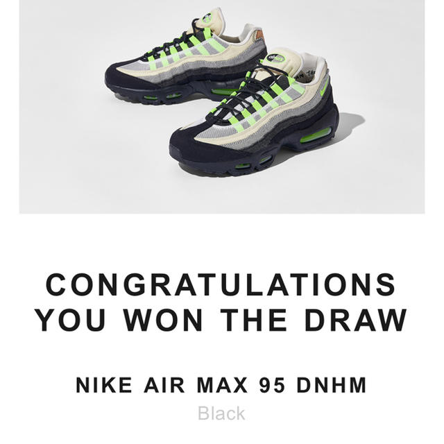 NIKE(ナイキ)のDENHAM × NIKE AIR MAX 95  メンズの靴/シューズ(スニーカー)の商品写真