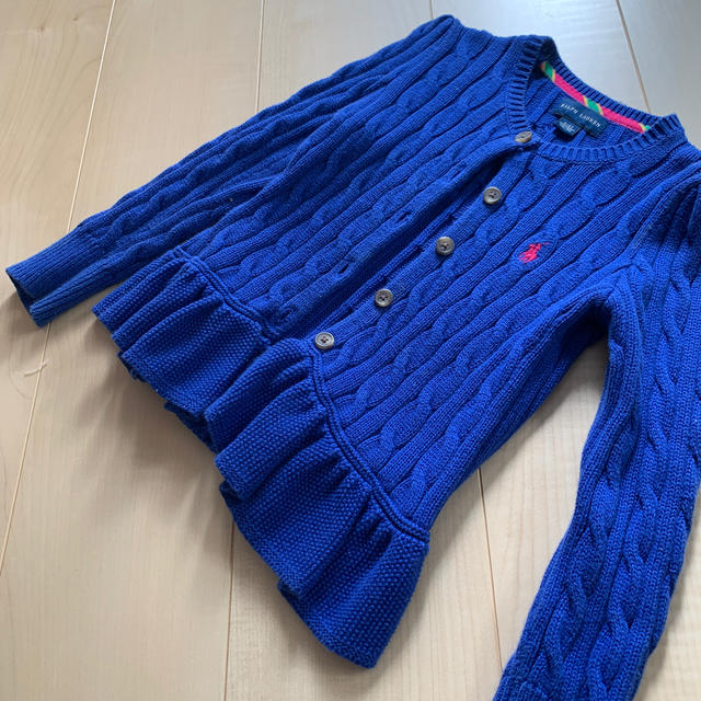 Ralph Lauren(ラルフローレン)のラルフローレン　ニットカーディガン 110センチくらい キッズ/ベビー/マタニティのキッズ服女の子用(90cm~)(カーディガン)の商品写真