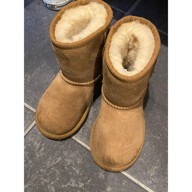 美品★ugg★キッズ★ムートンブーツ★キャメル