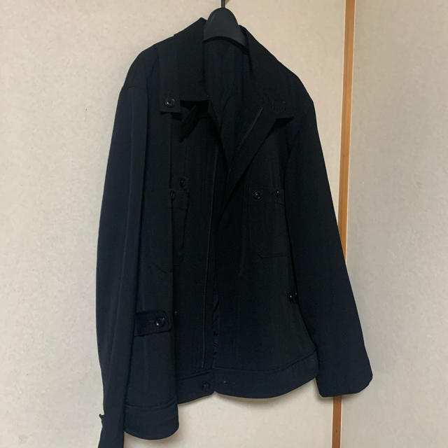 Yohji Yamamoto(ヨウジヤマモト)のyohji yamamoto pour homme 17AW つなぎドレス メンズのジャケット/アウター(チェスターコート)の商品写真