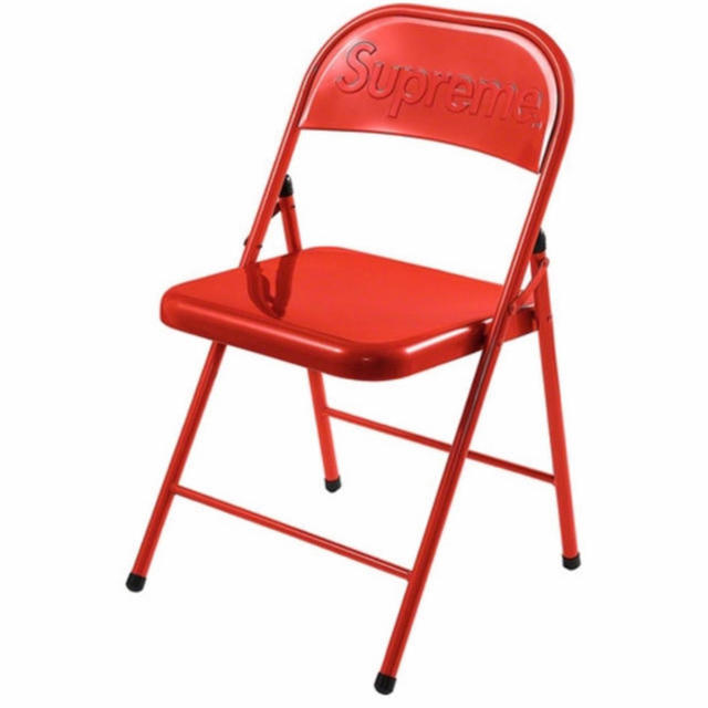 Supreme Metal Folding Chair Red 赤