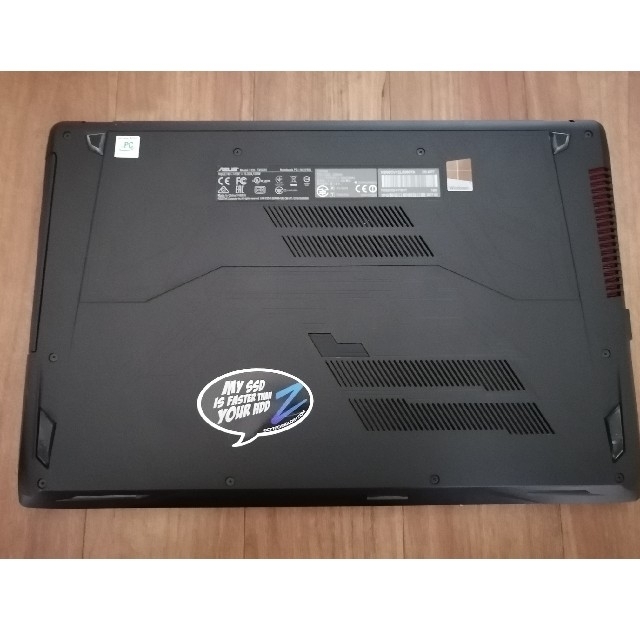 ゲーミングノートASUS FX553VD-FY381T