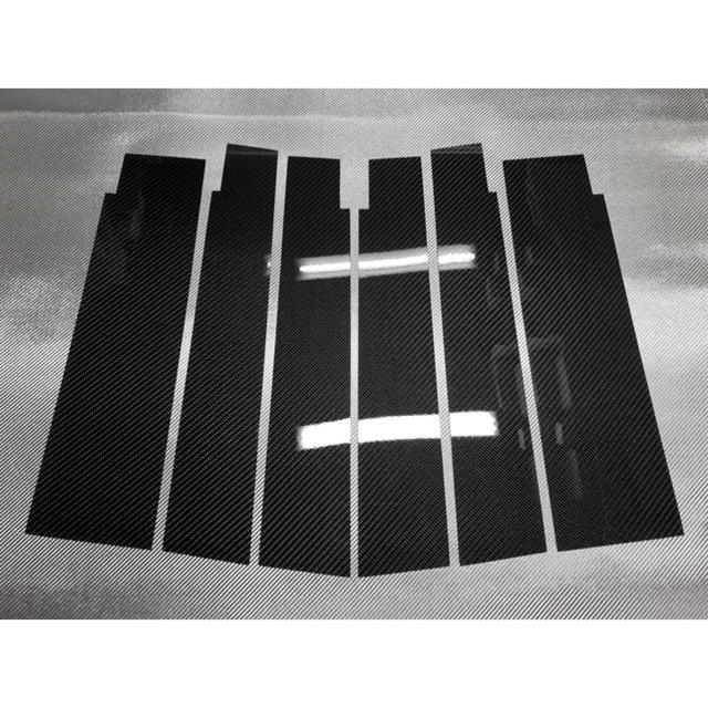 ホンダ　N-BOX JF3/4【リアルカーボン／綾織りブラック】ピラーカバーのサムネイル