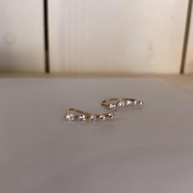 アクセサリーダイヤモンド　k18 ピアス　両耳合計0.5ct ピンクゴールド