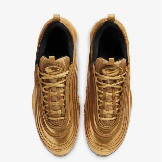 未使用 AIR MAX 97 QS US8.5 26.5cm メタリックゴールド