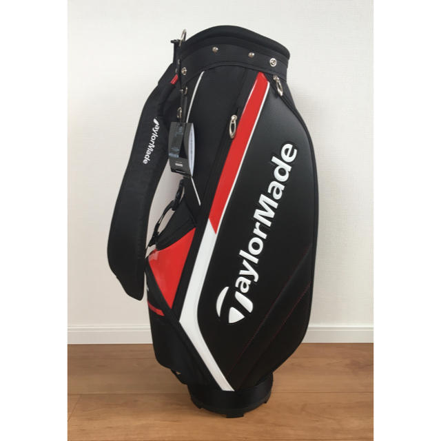 新品 TaylorMade キャディバッグ 9型 47インチ JJA93 黒赤 - バッグ
