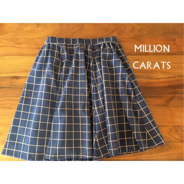 Million Carats(ミリオンカラッツ)のミリオンカラッツ　チェック柄　フレアスカート レディースのスカート(ひざ丈スカート)の商品写真