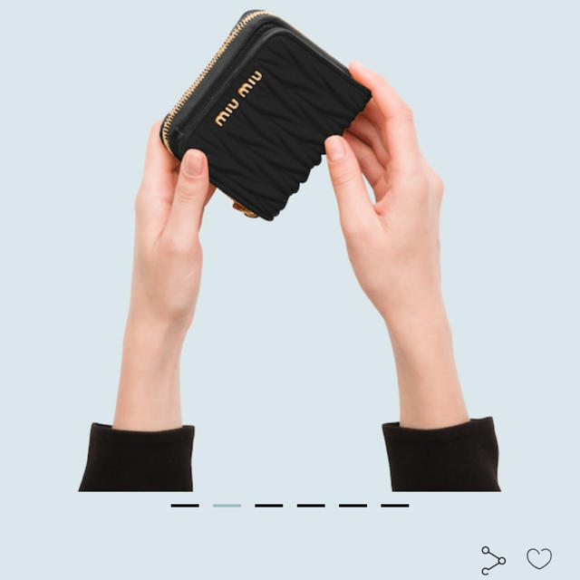 miumiu(ミュウミュウ)のマセラッテ　レザー財布 メンズのファッション小物(折り財布)の商品写真