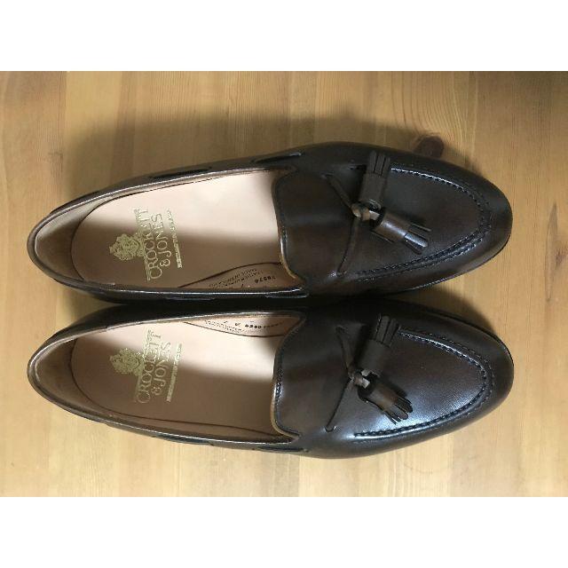 CROCKETT＆JONES　CAVENDISH2　DARK BROWN　7Eダークブラウン状態