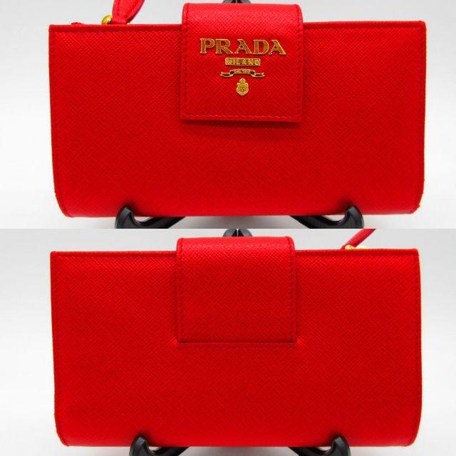 PRADA(プラダ)の【◇PRADA プラダ 長財布 SAFFIANO METAL　レッド◇】 レディースのファッション小物(財布)の商品写真