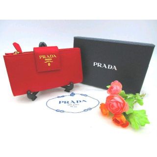 プラダ(PRADA)の【◇PRADA プラダ 長財布 SAFFIANO METAL　レッド◇】(財布)