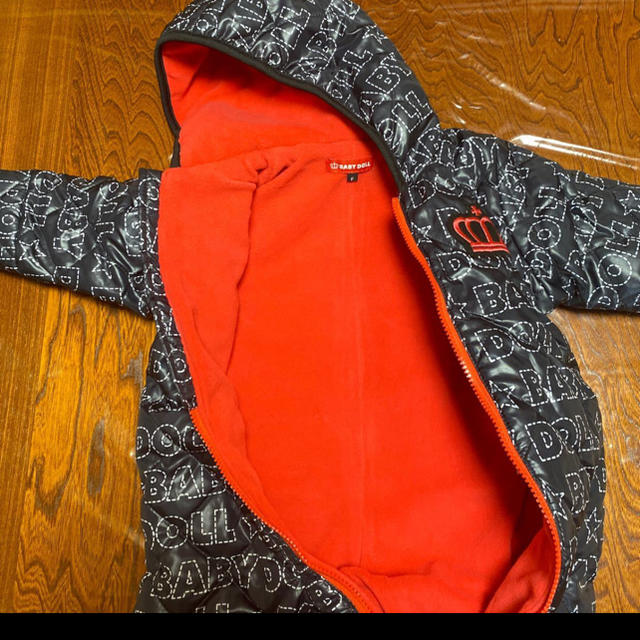 BABYDOLL(ベビードール)のBABY DOLL ダウンロンパース キッズ/ベビー/マタニティのベビー服(~85cm)(ロンパース)の商品写真