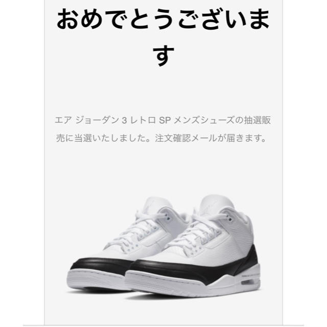 NIKE エアジョーダン3×フラグメント 3