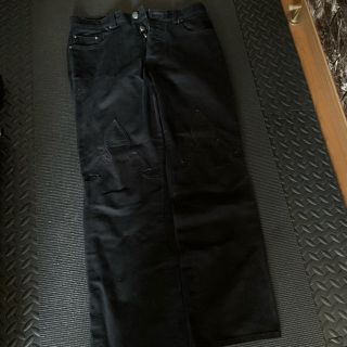 クロムハーツ(Chrome Hearts)の桃様専用　クロムハーツ　フレアニーブラックデニム(デニム/ジーンズ)