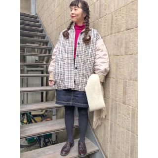 ドットアンドストライプスチャイルドウーマン(Dot&Stripes CHILDWOMAN)のmr様専用　【2WAY】PEキルトリバーシブル　フードブルゾン(ブルゾン)