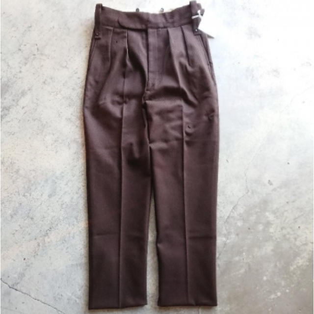 COMOLI(コモリ)の【Sup様専用】NEAT Cotton Kersey BeltlessBrown メンズのパンツ(スラックス)の商品写真