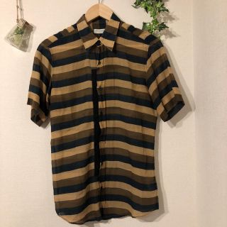 ドリスヴァンノッテン(DRIES VAN NOTEN)のDRIES VAN NOTEN ボーダー柄半袖シャツ(シャツ)