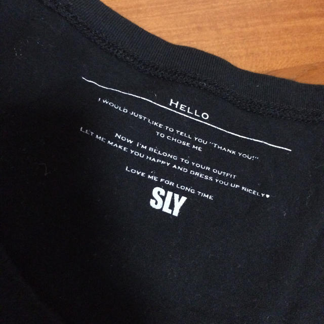 SLY(スライ)のSLY♡黒Tシャツ レディースのトップス(Tシャツ(半袖/袖なし))の商品写真