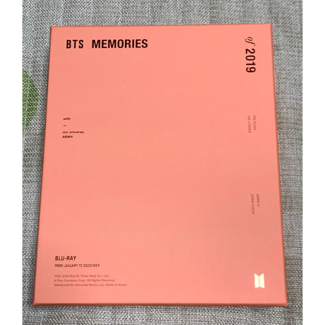 BTS  MEMORIES  2019  Blu-ray