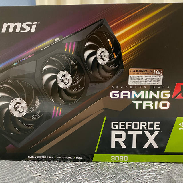 【最安値】 GAMING RTX3080 【新品未使用】GeForce X 10G TRIO PCパーツ