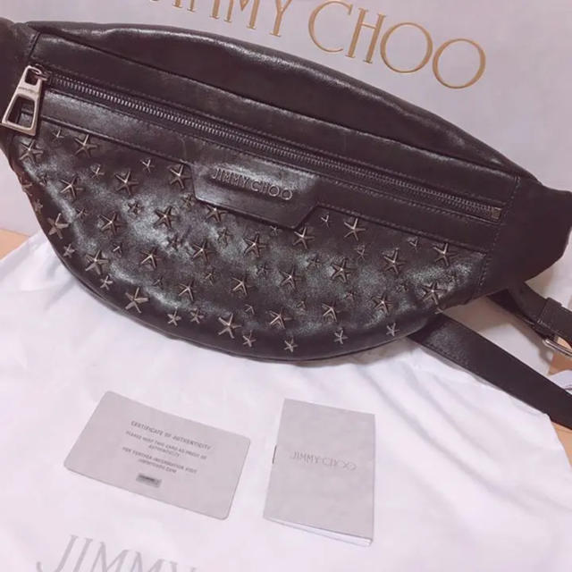 JIMMY CHOO - 【新品同様】JIMMY CHOO ジミーチュウ ボディーバック 黒