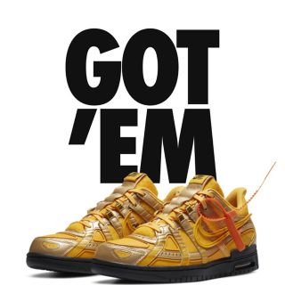 ナイキ(NIKE)の【27cm】ラバーダンク　Off-White University Gold(スニーカー)