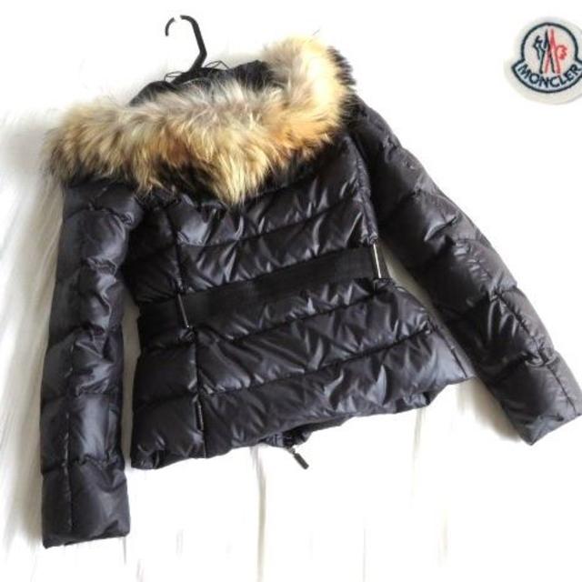 本物 美品 モンクレール MONCLER ANGERS 黒 ダウンコート 1