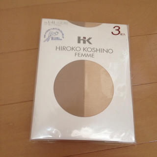 ヒロココシノ(HIROKO KOSHINO)のストッキングL〜LL3足入り(タイツ/ストッキング)