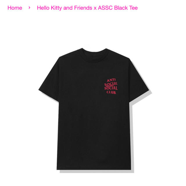 ハローキティ(ハローキティ)のanti social social club hello Kitty メンズのトップス(Tシャツ/カットソー(半袖/袖なし))の商品写真