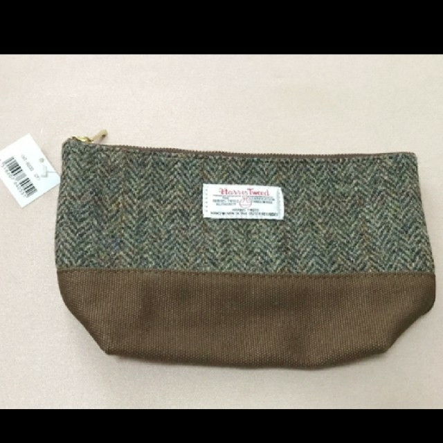 Harris Tweed(ハリスツイード)のハリスツイード ポーチ(ブラウン) レディースのファッション小物(ポーチ)の商品写真