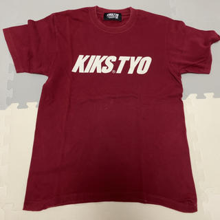 キックスティーワイオー(KIKS TYO)の【値下】KIKS TYO Tシャツ 半袖 ワインレッド(Tシャツ/カットソー(半袖/袖なし))