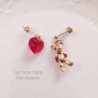 テディベアピアス♡ヴィンテージ(ピアス)