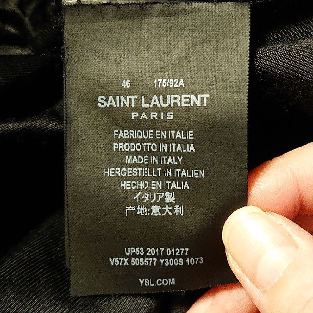 Saint Laurent(サンローラン)の【早い者勝ち】SAINT LAURENT Paris ブルゾン 18ss メンズのジャケット/アウター(ブルゾン)の商品写真