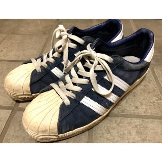 アディダス(adidas)のadidas 廃盤2015年 スーパースター 80s ネイビー(スニーカー)