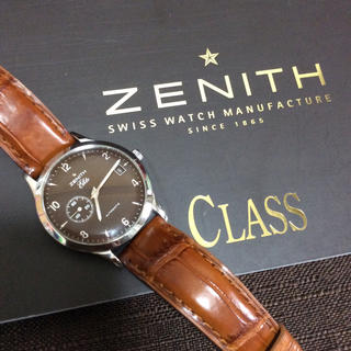 ゼニス(ZENITH)の ゼニス　クラス エリート ブラウン ダイヤル(腕時計(アナログ))